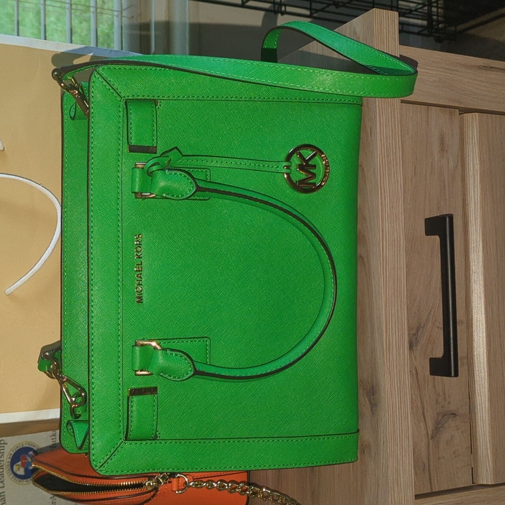 Green Michael Kors Handbag
